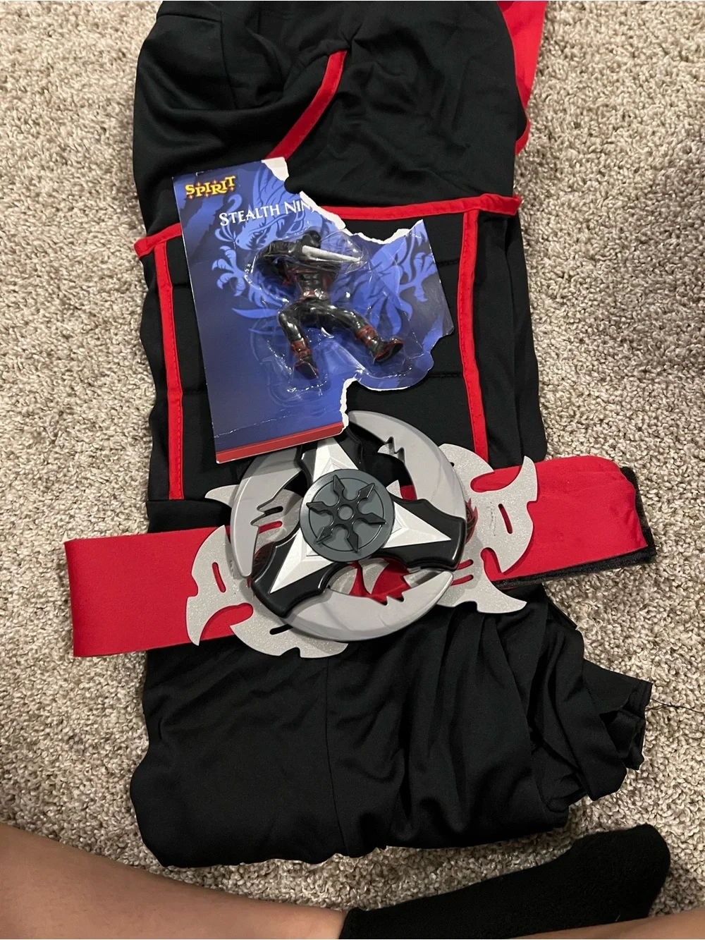 Spirit Red and Black Ninja Kids Costume - Child